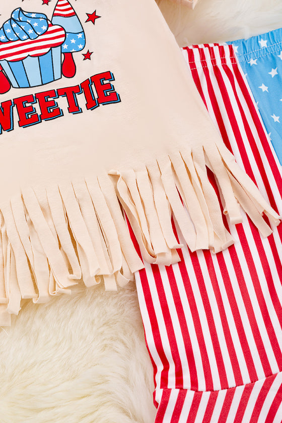 "America Sweetie" Beautiful patriotic 2 piece set. OFG400003 SOL