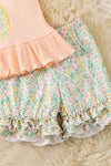 Pineapple application tank top & floral shorts. OFG60254 JEAN