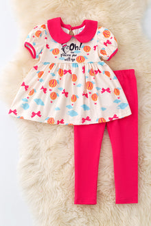  Oh the places we will go" Dr.Seu** printed tunic & leggings. OFG50485 AMY