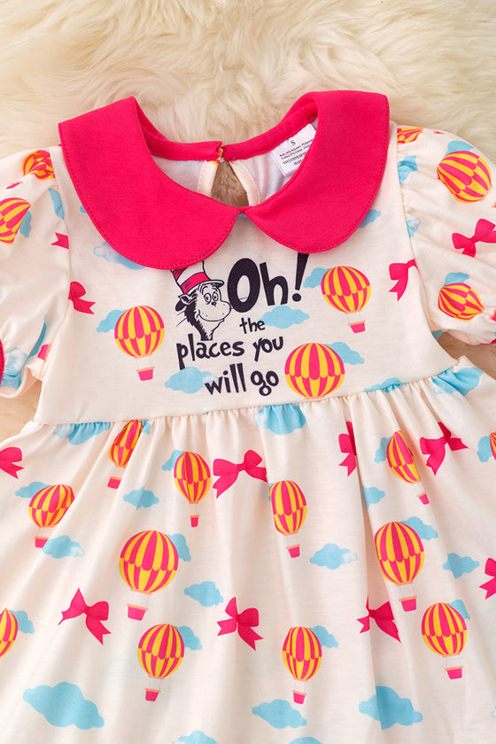 Oh the places we will go" Dr.Seu** printed tunic & leggings. OFG50485 AMY