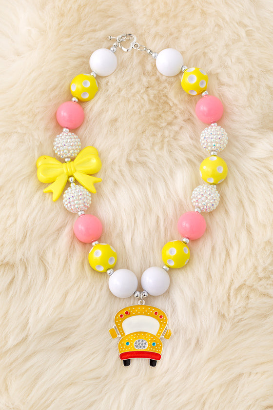 Back to school bubble necklace with pendant. 3pcs/$15.00