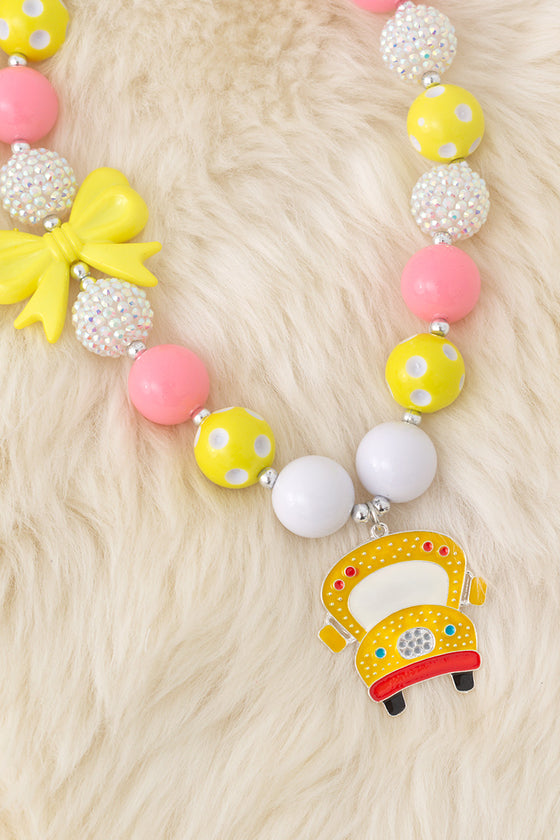 Back to school bubble necklace with pendant. 3pcs/$15.00