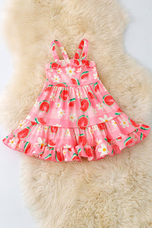  Sweet watermelon /floral ruffle dress. DRG50702 JEA