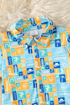 Howdy beachy printed boys buttons up shirt. TPB60194 SOL