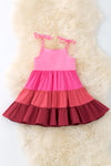 Multi-Color ruffle dress. DRG50867 SOL