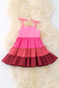 Multi-Color ruffle dress. DRG50867 SOL