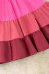 Multi-Color ruffle dress. DRG50867 SOL