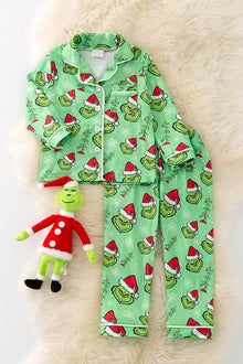  PJG40245 JEAN: Unisex Gr**** Christmas character pajama set.