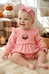 Embroidered Turkey velvety soft baby set. RPG40549 AMY: