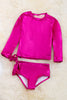 Metallic pink / Shimmery fabric swim set. SWG15154002 AMY