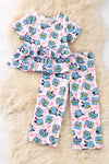 Blue Cat, K-pop multi-printed tunic and pants. OFG60970 SOL