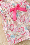 Seashell multi-printed girls romper. PNG60098 AMY