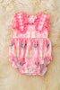 Butterfly & floral printed baby onesie with snaps. RPG50342 AMY