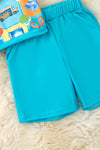 Turquoise back to school boys 2 piece set. OFB50080