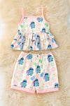 St*tch printed girls 2 piece set. OFG50534SOL