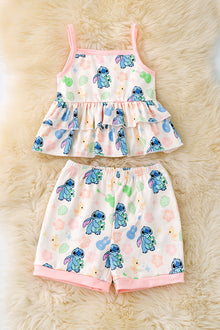  St*tch printed girls 2 piece set. OFG50534SOL