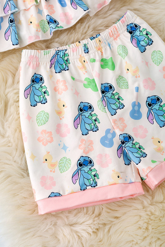 St*tch printed girls 2 piece set. OFG50534SOL