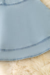 Light Blue a line girls dress. DRG51016 jean