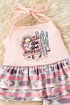 Rodeo" Aztec printed halter tunic and aztec bell bottoms. OFG60879 SOL