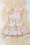 Coquette pencil printed on white back to school dress. DRG60853 JEAN