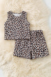 Leopard printed top & shorts. OFG60409 JEAN