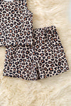 Leopard printed top & shorts. OFG60409 JEAN