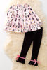 Halloween girls twirl tunic and black leggings. OFG52338 AMY