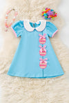 Easter egg applique dress. DRG60333 JEAN