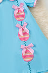 Easter egg applique dress. DRG60333 JEAN