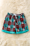 Multi-printed wester swim shorts. PNB60008 SOL