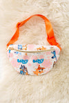 9"X5" Multi-printed character fanny packs.