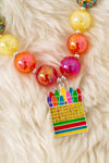 Multi-Color Back to school Bubble necklace. 3PCS/$15.00 OFG61008 S