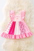 Multi-Color character block printed girls dress-DRG51446