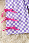 K-P/ purple t-shirt & checkered pants. OFG60967 SOL