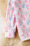 Pink coquette bow printed on 2 piece set. OFG61038 JEAN