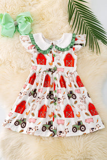  Sweet Farm printed dress.  DRG41257 SOL