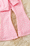 Pink Leopard printed girls 2 piece set. OFG61040 SOL