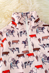 TPB40219 SOL: Multi-printed cow boys pullover.