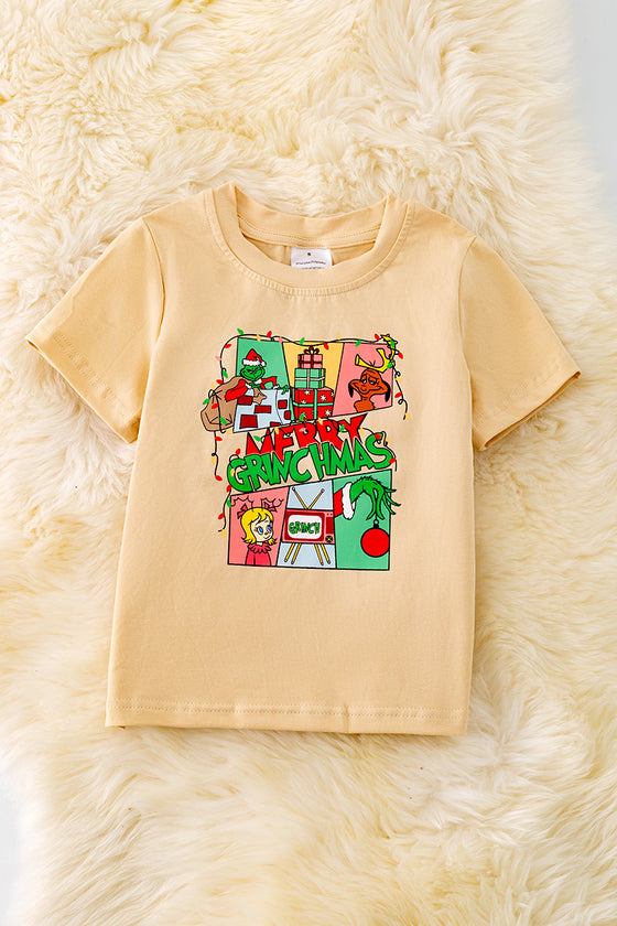 TPB40178 JEANN: Ivory Christmas Character tee-shirt.🎄