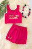 Rodeo Baby" Hot pink 2 piece set. OFG40672 JEAN