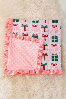  35" X 35" Christmas Gift 3d printed pattern baby blanket. BKG50151 S