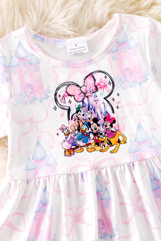 Multi- Printed Character girls 2 piece set. OFG50908 AMY