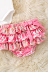 Let's go girls" Western printed baby bodysuit & ruffle skirt. RPG60811 JEAN