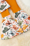 Multi-printed western tunic and matching bell bottoms. OFG51932 SOL