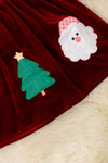 Maroon velvety Christmas dress with under shirt. OFG51673 AMY