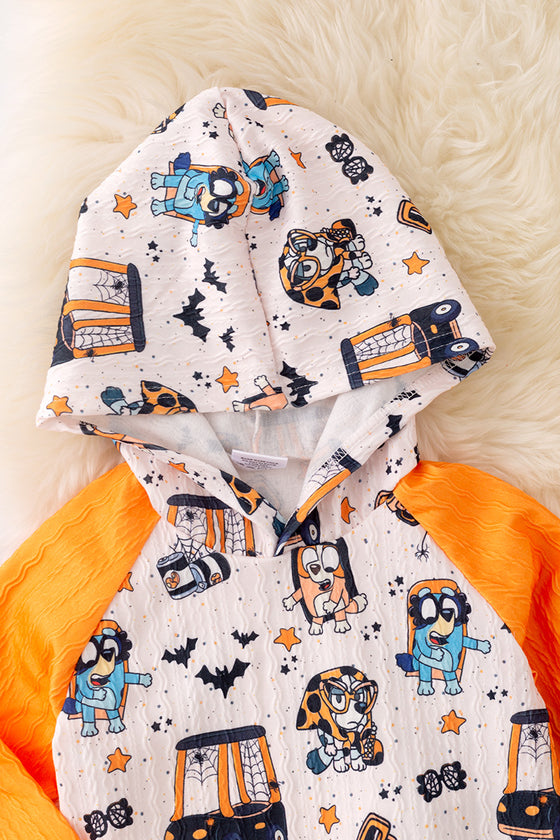 OFB40202 WEN: Halloween printed jogger set for boys.