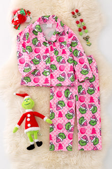  PJG40248 SOL: Gri**h Character printed pajamas set.