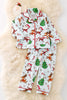 PJG40187 NAYDINE : Santa printed unisex pajamas set.