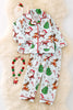 PJG40187 NAYDINE : Santa printed unisex pajamas set.