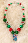 Christmas multi-color bubble necklace. Choose your favorite!